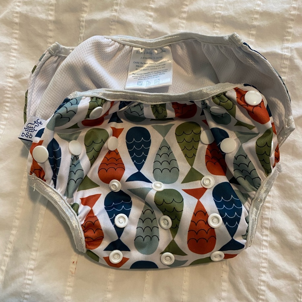 Beau & Belle Littles adjustable swim diaper, 0-36 months